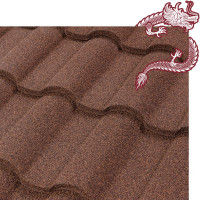 Композитная черепица LUXARD КИТАЙСКАЯ СЕРИЯ Роман панель, 430х1330 (полезная площадь 0,47 м2), цвет ПРОБКА