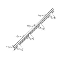 Снегозадержатель ROOFsystems PRESTIGE решетчатый, 2,5м натур. RAL 3005