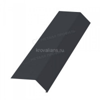 МеталлПрофиль Планка карнизная 100х69х2000 (Colorcoat Prisma-03-7024-0.5) /1 шт/