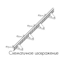 Снегозадержатель ROOFsystems PRESTIGE решетчатый, 2,5м Click ФАЛЬЦ RAL 7024