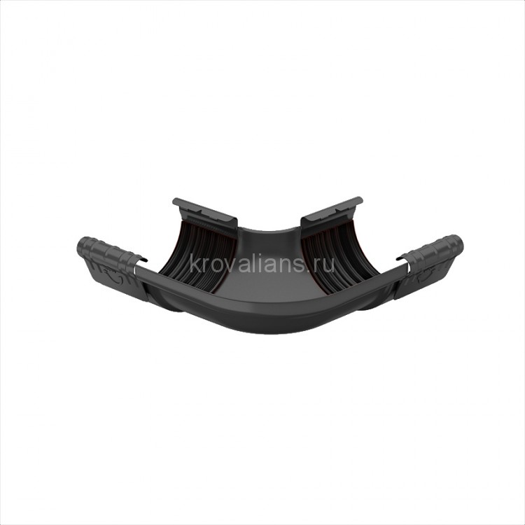 GALECO STAL 152 135/90 Угол внешний 90 гр. Черный 9005 (4шт/уп)