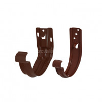 AS PU MATT 150/100 Крюк желоба универсальный с компл. крепления, RAL 8017 Matt