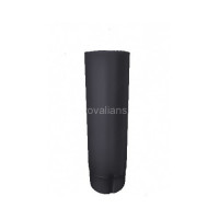 Optima 125/90 Труба круглая 3м RAL 7024 мокрый асфальт