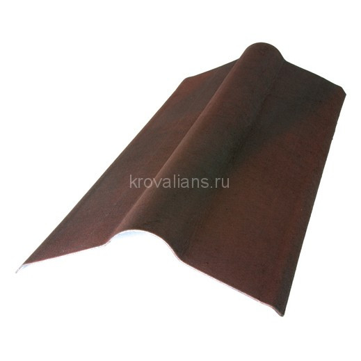 Коньковый элемент Ondalux (Ондулюкс) 1000 мм (Коричневый) /1 шт/