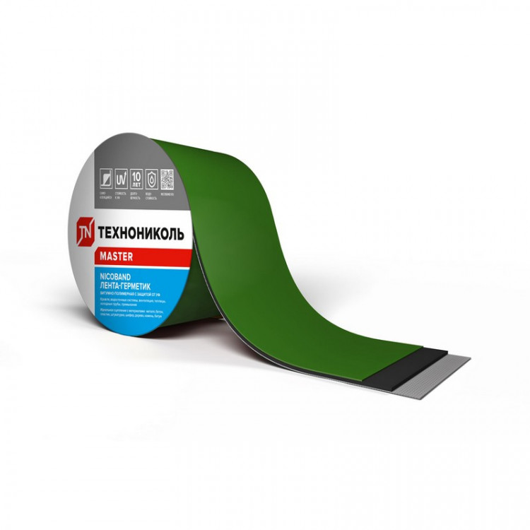Лента для примыканий Nicoband 3 метра х 100 мм (Зеленый) /1 шт/