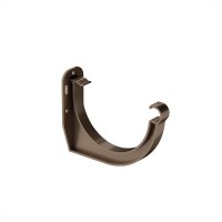 Galeco PVC 152 130/100 Кронштейн ПВХ Темно-коричневый RAL 8019 (50шт/уп)