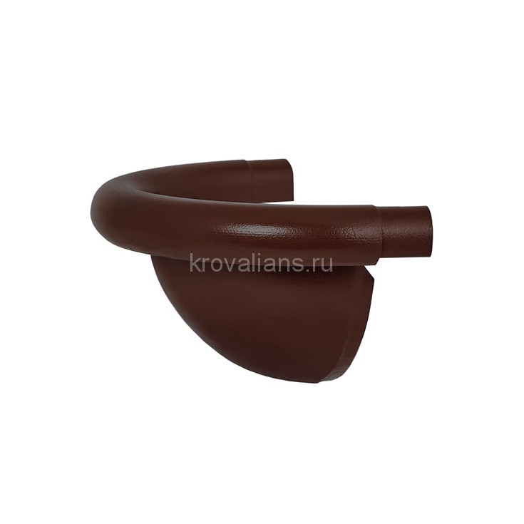 AS PU 150/100 Заглушка универс полукруглая 8017
