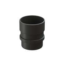 Docke LUX 140/100 мм Муфта трубы соединительная Графит