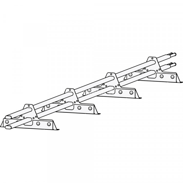 Снегозадержатель ROOFsystems ELITE 40*20 (овал), 3м  NEXT ФАЛЬЦ 3 опоры Т-обр. RAL 3005