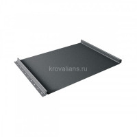 Фальцевая кровля Grand Line (Гранд Лайн) Кликфальц 0,45 Drap ST на замках RAL 7016 антрацитово-серый