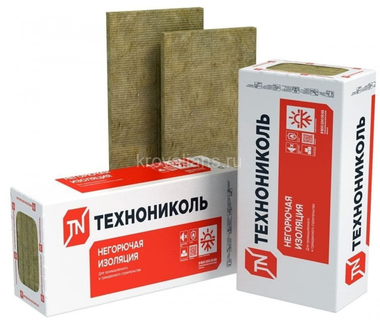 ТехноНИКОЛЬ ТЕХНОВЕНТ Н ПРОФ 1200х600х80 мм, 4,32м2 (0,3456м3) Плиты минераловатные