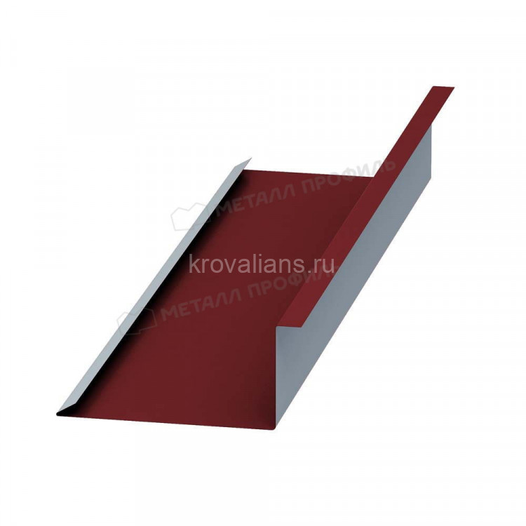 МеталлПрофиль Планка примыкания нижняя 250х122х2000 (VikingMP-01-3011-0.45) /1 шт/
