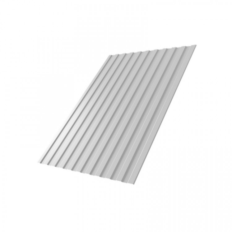 Профнастил С8А 0,4 PE с пленкой RAL 9003 сигнальный белый