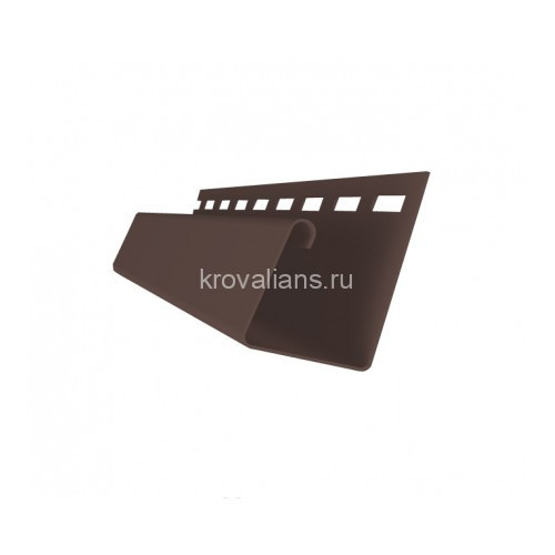 Универсальный J-профиль 7/8" GL Я-Фасад 3м, Темный Дуб
