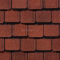 Гибкая черепица CertainTeed (Сертантид) GRAND MANOR (Georgian Brick) /1 кв.м/
