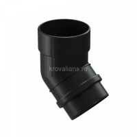 Docke LUX 140/100 мм Колено 45 Карбон, 14шт/уп