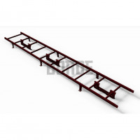 Комплект лестница кровельная Borge 2,7 м, RAL 3005