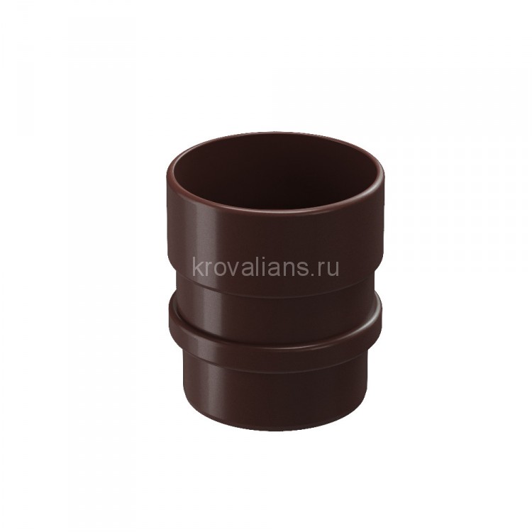 Docke LUX 140/100 мм Муфта трубы соединительная Шоколад