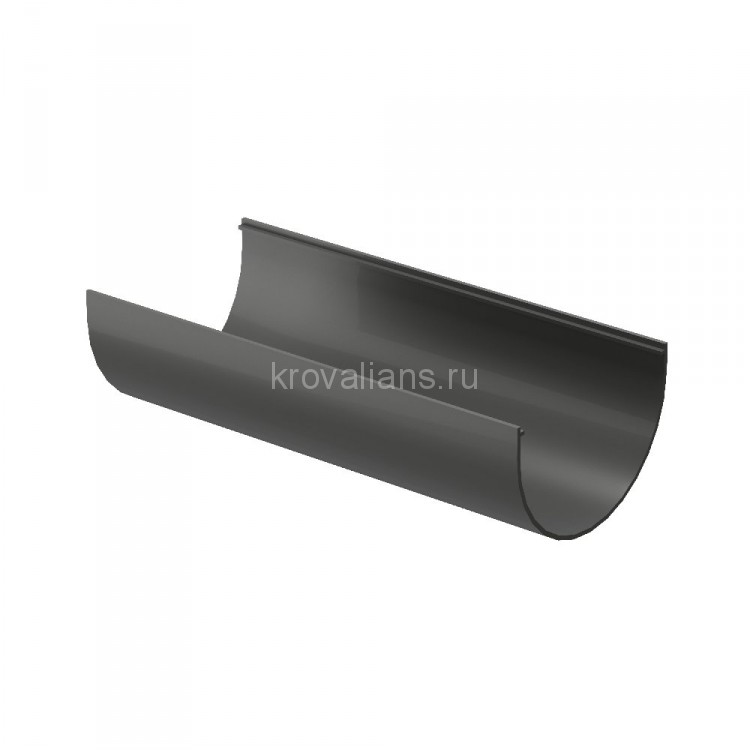 Docke STANDARD Желоб водосточный 3 м Серый (RAL 7024) 10 шт./уп.