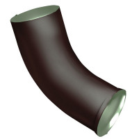 Optima 125/90 Колено стока Optima Matt 90мм RAL 8017