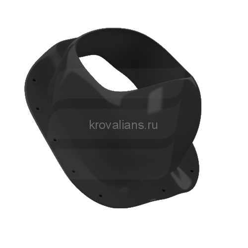 Eurovent VENTOS METAL F22 WARM 110/125mm (RAL9005) /1 шт/