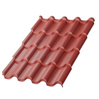 Металлочерепица МеталлПрофиль Монтерроса-S (PURETAN-20-RR29-0.5) /1 кв.м./