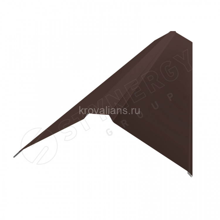 Конек плоский фигурный 120х15х25х15х120 Stynergy (Стинержи) (Полиэстер-8017-0.45) /1 шт/