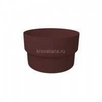 GL Standart 120/87 Муфта трубы соединительная ПВХ Grand Line шоколадная (48 шт./уп.)