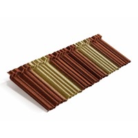 Композитная черепица Metrotile (Метротайл) MetroShake II (Терракотово-Желтый) /лист/