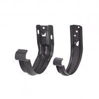 AS PU MATT 125/90 Крюк желоба универсальный с компл. крепления, RR-23 Matt