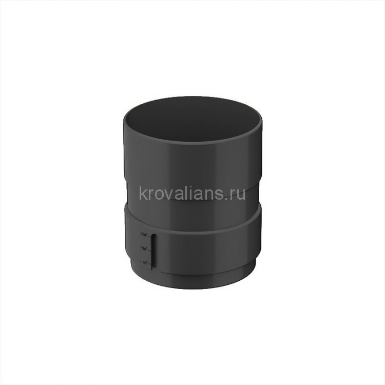 Galeco PVC 152 130/100 Муфта Черный RAL 9005 (40шт/уп)