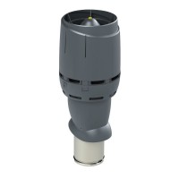 Vilpe FLOW Вентиляционный выход 160/225/500 с колпаком Серый