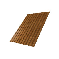 Профнастил С8А 0,45 Print Twincolor с пленкой Golden Wood