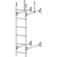 Лестница стеновая ROOFsystems PRESTIGE ZN400 1,2м Универ RAL 8004
