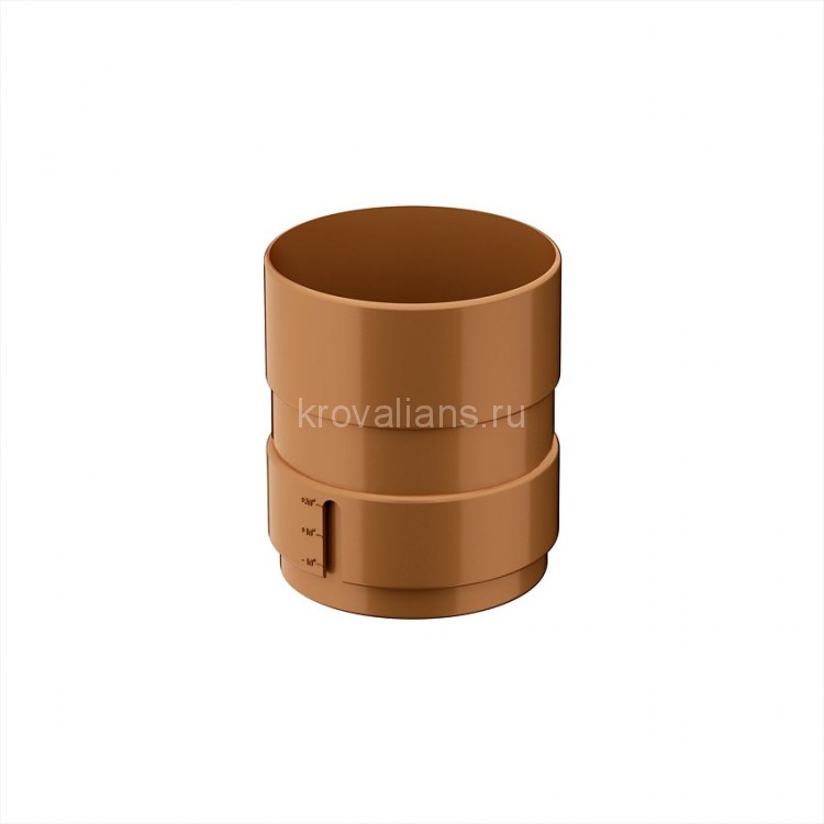 Galeco PVC 152 130/100  Муфта Шоколад RAL 8017  (40шт/уп)