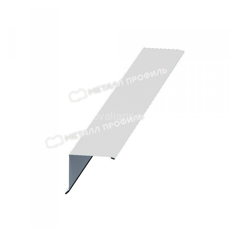 МеталлПрофиль Планка торцевая 95х120х2000 (Полиэстер-01-9010-0.45) /1 шт/ МеталлПрофиль Планка торцевая 95х120х2000 (Полиэстер-01-9010-0.45) /1 шт/