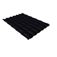 Металлочерепица классик 0,5 Satin Matt TX RAL 9005 черный