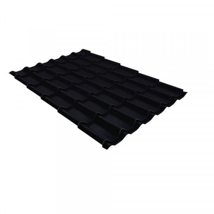 Металлочерепица классик 0,5 Satin Matt TX RAL 9005 черный