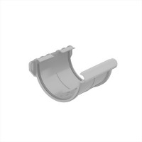 Galeco PVC 152 130/100 Соединитель желоба Белый RAL 9010 (25шт/уп)