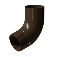 Docke STAL PREMIUM 125/90 мм Колено 72 гр Каштан RAL8017 18шт/упак