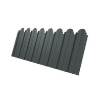 Профнастил C10B фигурный 0,45 PE RAL 7005 мышино-серый