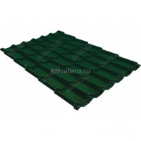 Металлочерепица классик Grand Line (Гранд Лайн) 0,4 PE RAL 6005 /1 кв.м./
