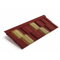 Композитная черепица Metrotile (Метротайл) MetroViksen (Красно-Желтый) /лист/