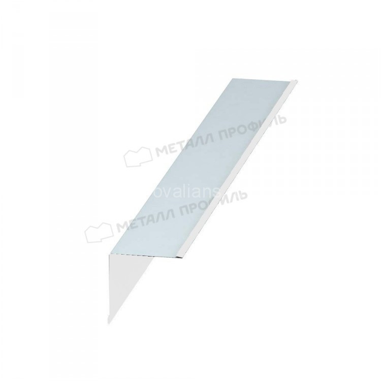 МеталлПрофиль Планка угла внутреннего 115х115х2000 (Полиэстер-01-9010-0.45) /1 шт/
