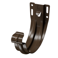 Docke STAL PREMIUM 125/90 мм Карнизный кронштейн Каштан RAL8017 78шт/упак