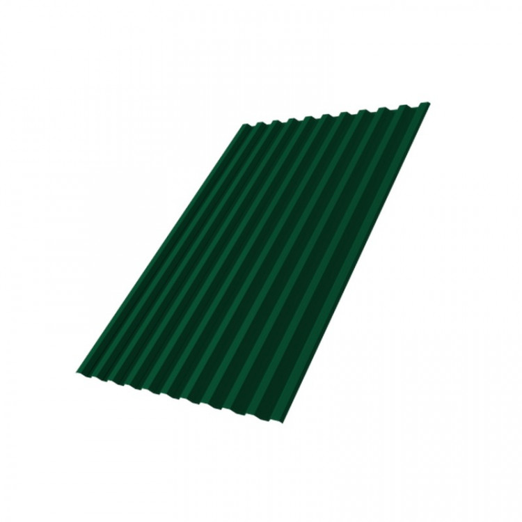 Профнастил С21R 0,5 Satin с пленкой RAL 6005 зеленый мох