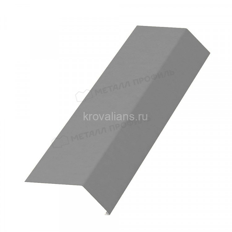 МеталлПрофиль Планка карнизная 100х69х2000 (Colorcoat Prisma-03-9006-0.5) /1 шт/