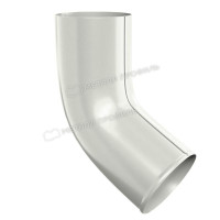 МП GS lite Колено сливное, RAL 9003, белый D90х60