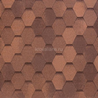 Гибкая черепица Tegola (Тегола) Nobil Tile ВЕСТ (красно-коричневый) /1 кв.м/