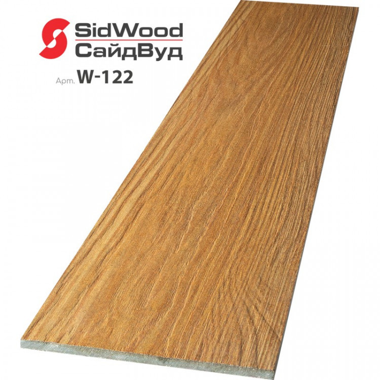 SidWood, хризотилцементный сайдинг 3000х190х8 мм прямой 0,57м2 W-122